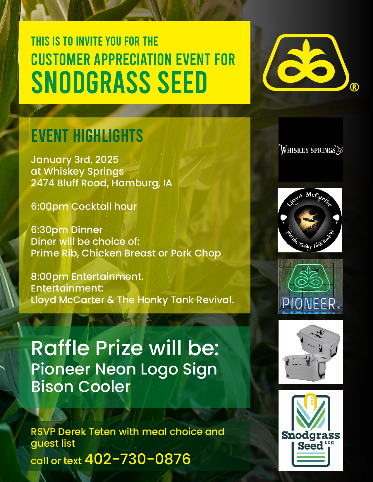 Invitation Design by 3Guys for Teten Precision Ag Advantage | Design #34286949