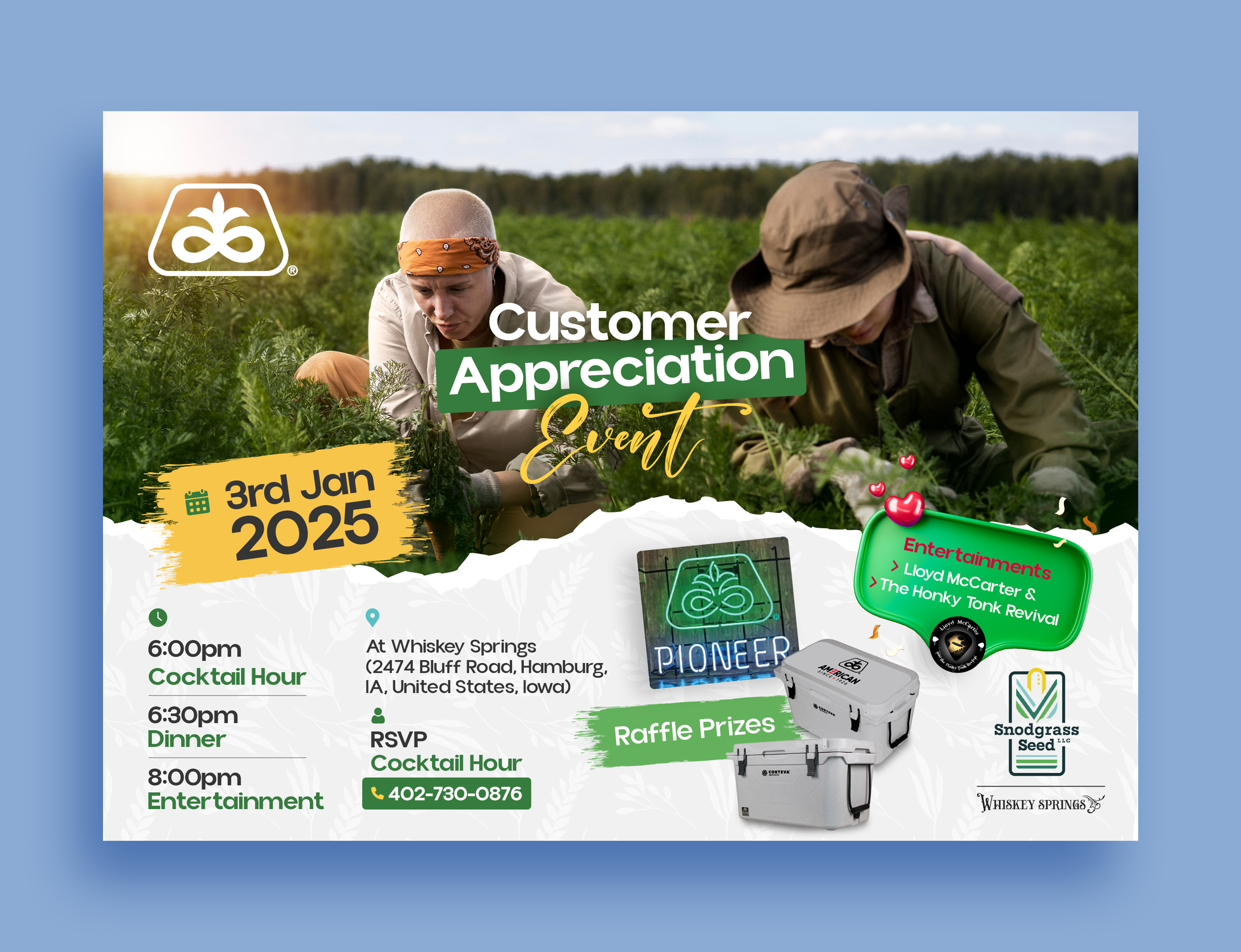 Design Invitation par Graphic Guy pour Teten Precision Ag Advantage | Design #34289206