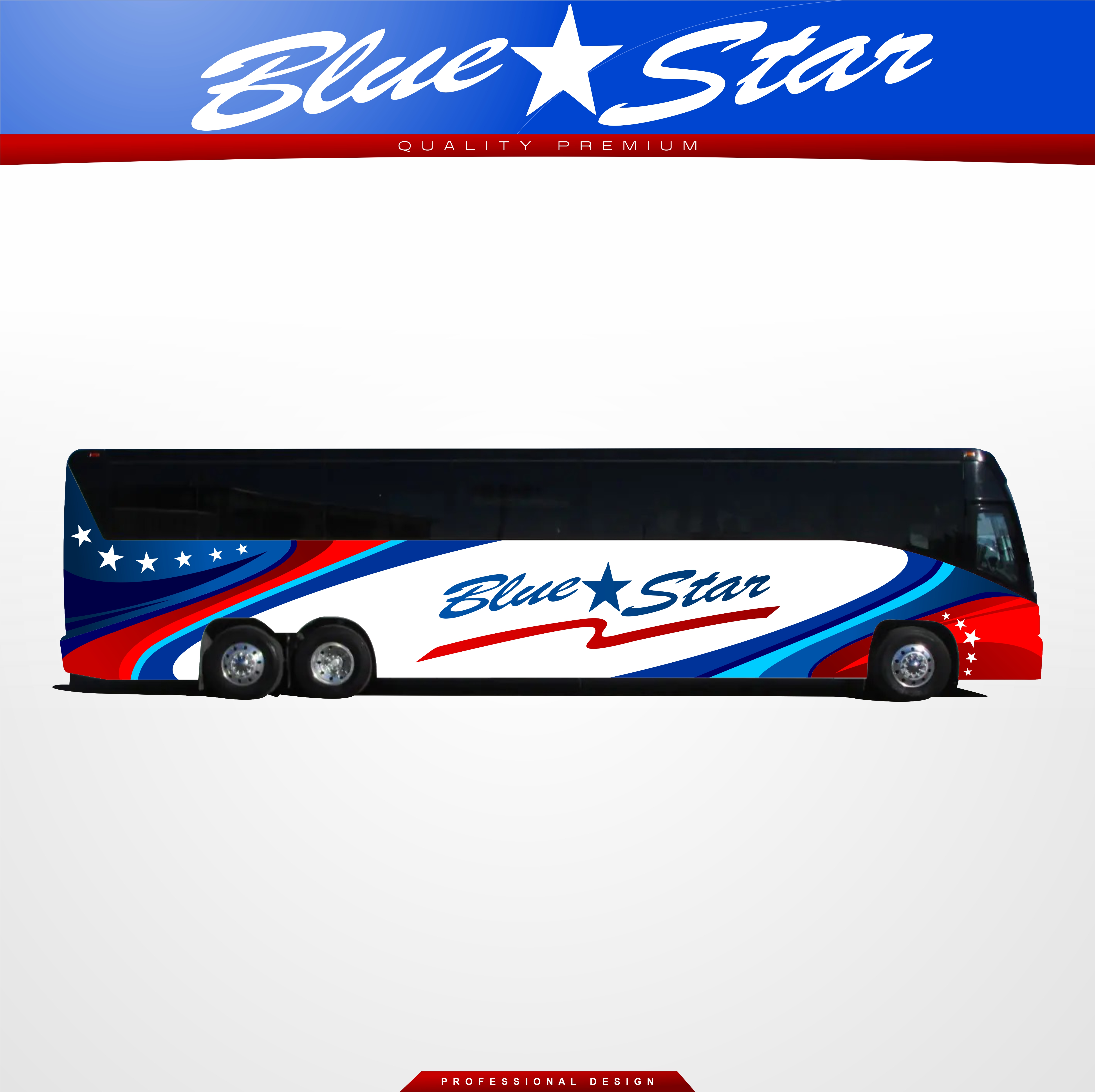 Car Wrap Design by MARO07 for Blue Star Charters & Tours, Inc. | Design #34293945