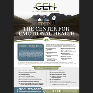 Flyer Design by Anhar for The Center for Emotional Health of Greater Philadelphia | Design: #34305763