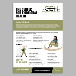 Flyer Design by YourLogoMaster for The Center for Emotional Health of Greater Philadelphia | Design: #34322766