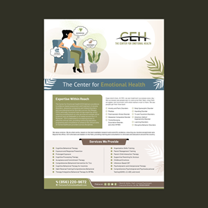 Flyer Design by nadhisa87 for The Center for Emotional Health of Greater Philadelphia | Design: #34322848