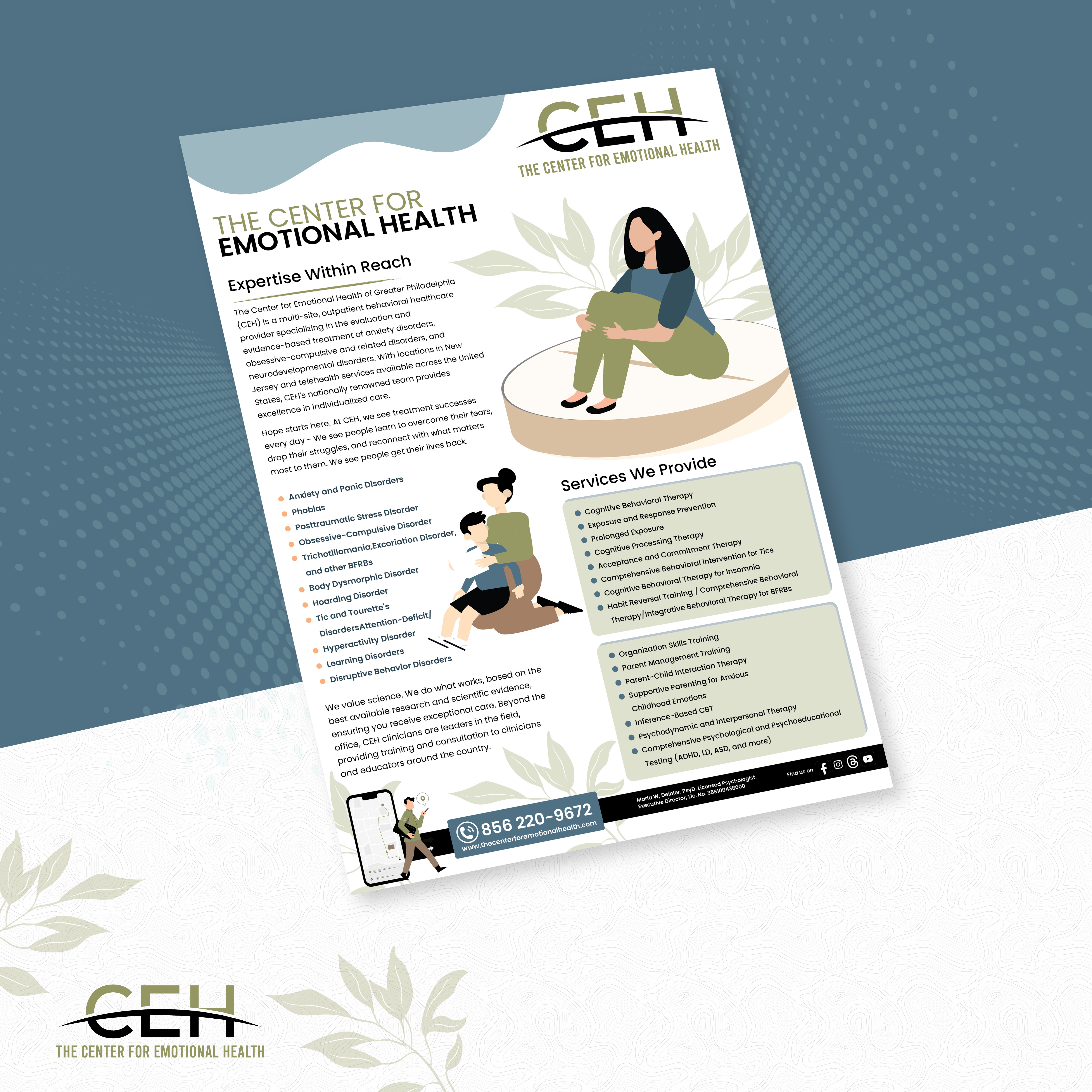 Flyer Design by BWS01 for The Center for Emotional Health of Greater Philadelphia | Design #34300415