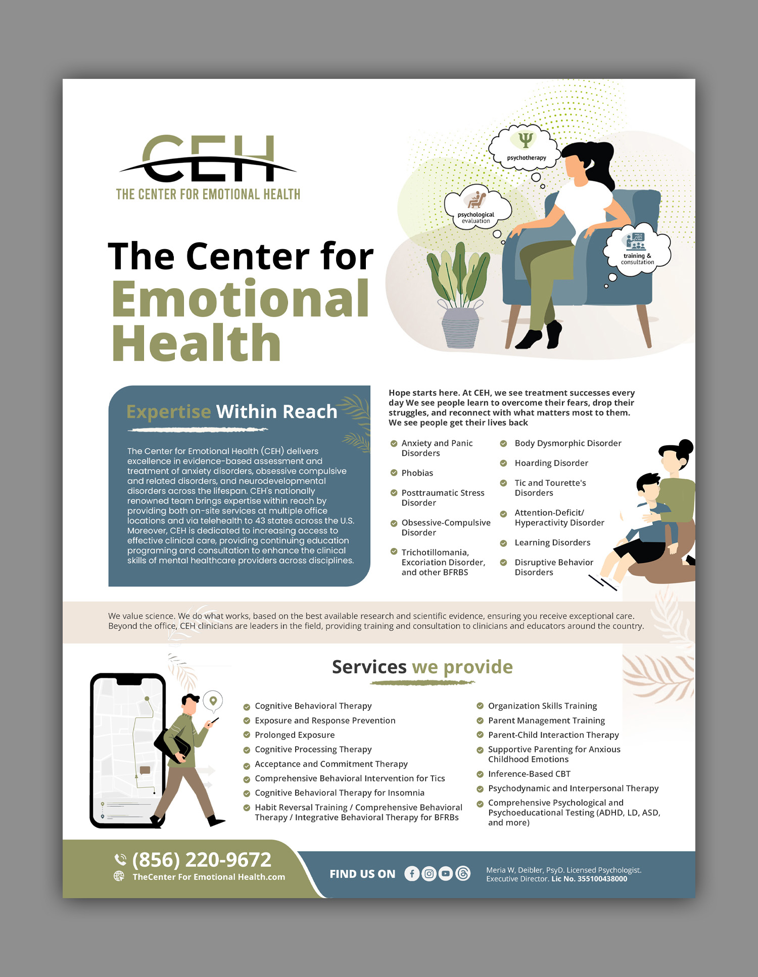 Flyer Design by debdesign for The Center for Emotional Health of Greater Philadelphia | Design #34297108