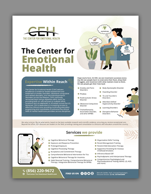 Flyer Design by debdesign for The Center for Emotional Health of Greater Philadelphia | Design: #34297108