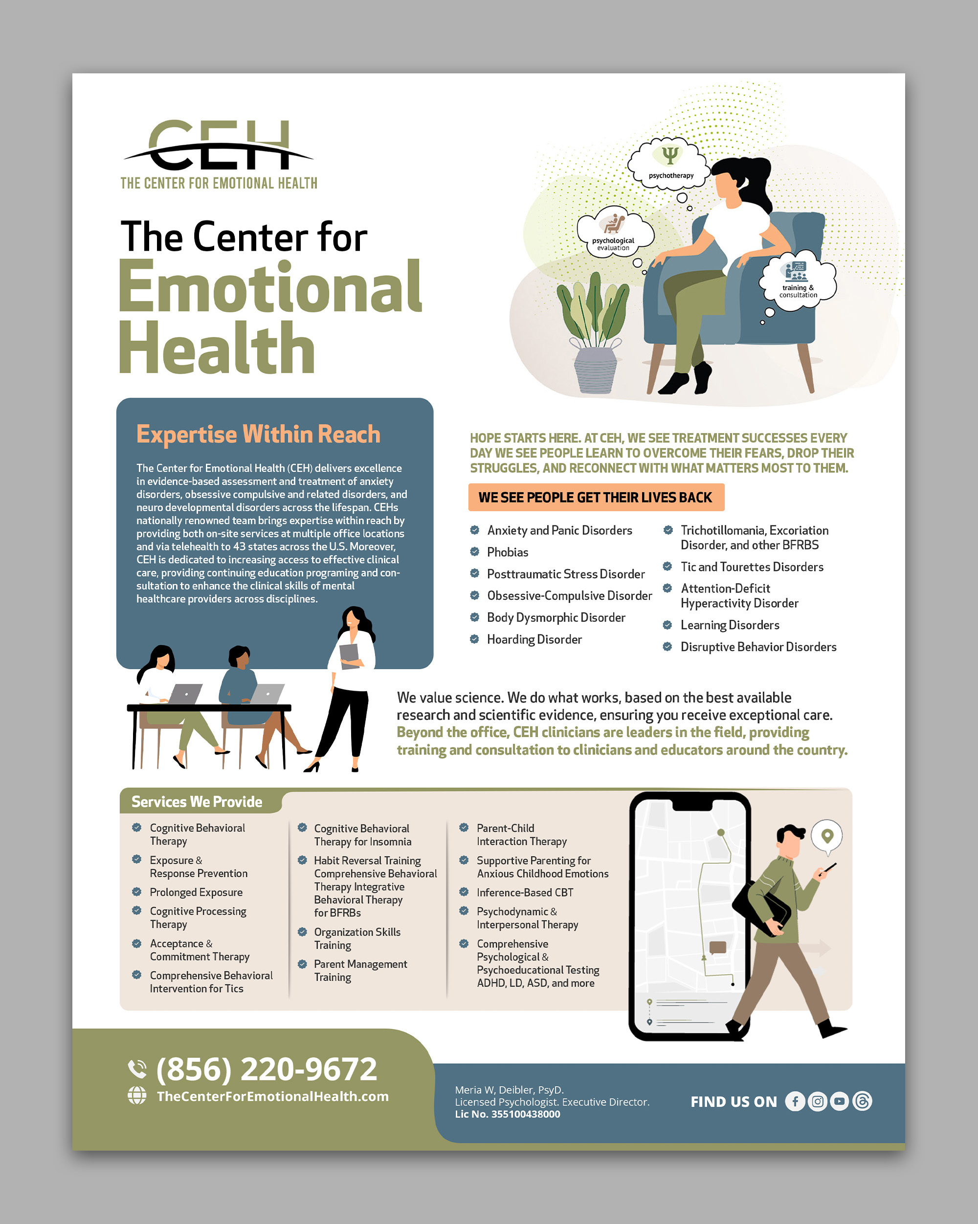 Flyer Design by debdesign for The Center for Emotional Health of Greater Philadelphia | Design #34298381