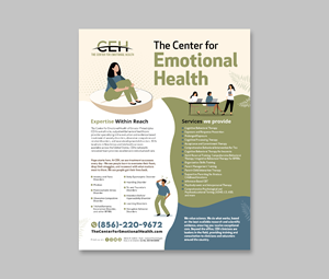 Flyer Design by debdesign for The Center for Emotional Health of Greater Philadelphia | Design: #34298411