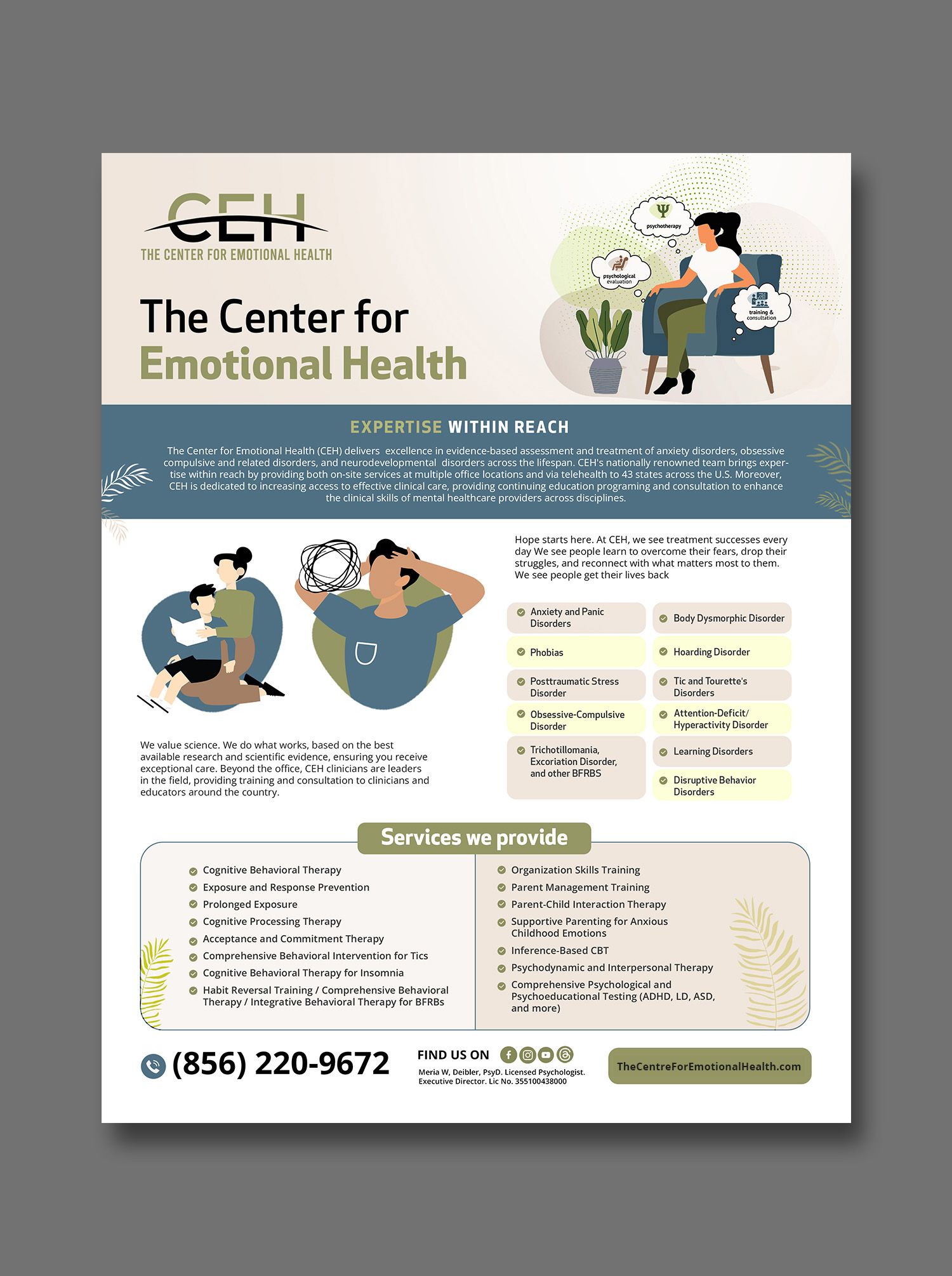 Design de Flyer par debdesign pour The Center for Emotional Health of Greater Philadelphia | Design #34302330