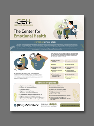 Flyer Design by debdesign for The Center for Emotional Health of Greater Philadelphia | Design: #34302330