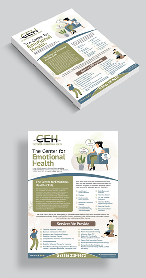 Flyer Design by vcreatived for The Center for Emotional Health of Greater Philadelphia | Design: #34322964