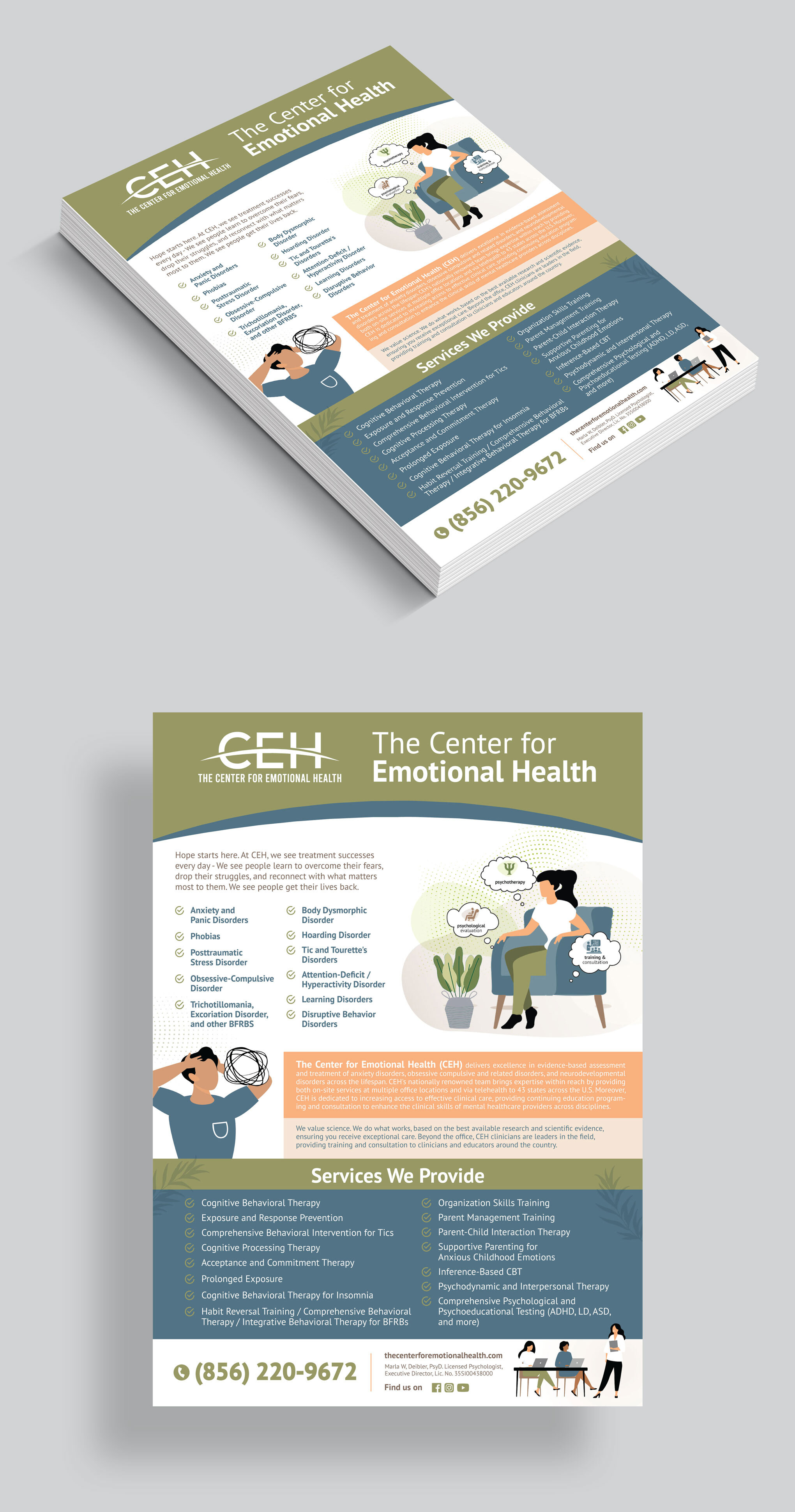 Flyer Design by vcreatived for The Center for Emotional Health of Greater Philadelphia | Design #34322965