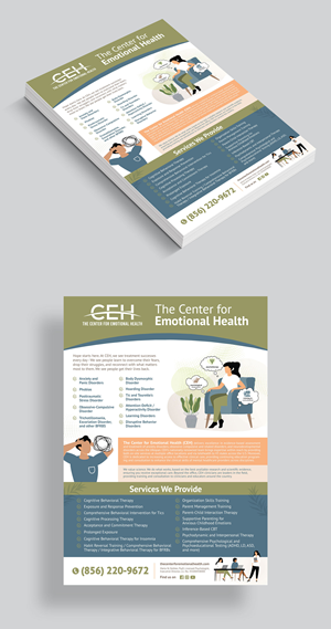 Flyer Design by vcreatived for The Center for Emotional Health of Greater Philadelphia | Design: #34322965