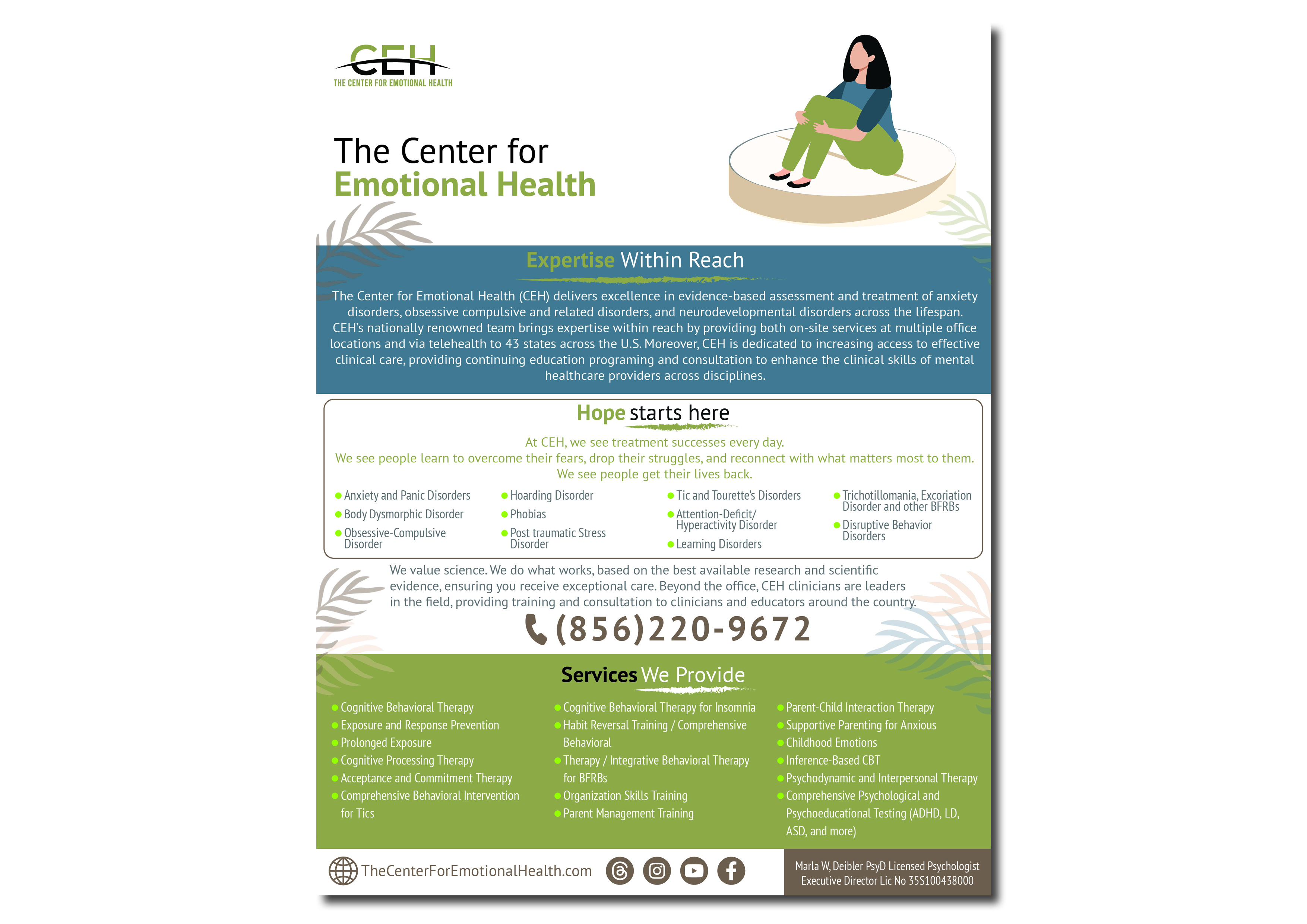 Flyer Design by Skybluedesignstudio for The Center for Emotional Health of Greater Philadelphia | Design #34307123