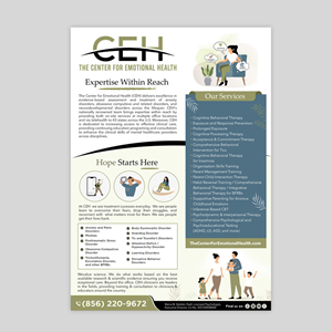 Flyer Design by DA. for The Center for Emotional Health of Greater Philadelphia | Design: #34308345