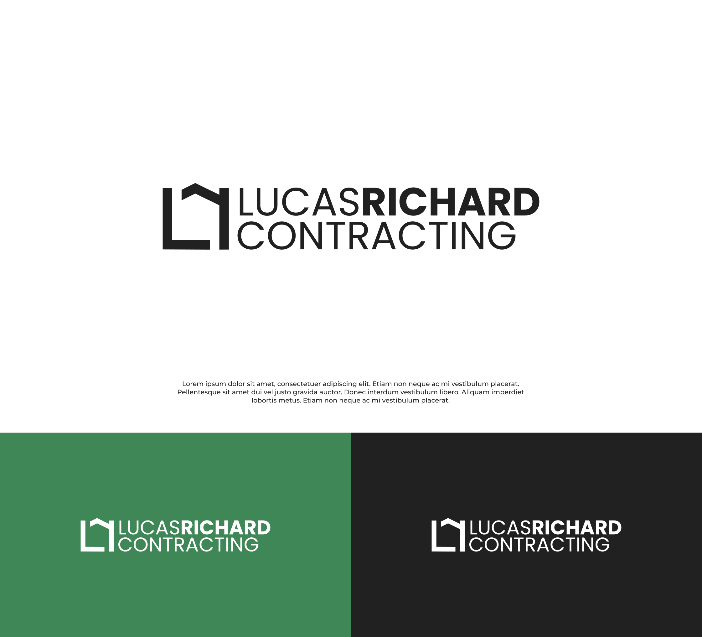 Logo Design by Abu Zaid Design for Lucas Richard Design | Design #34302013