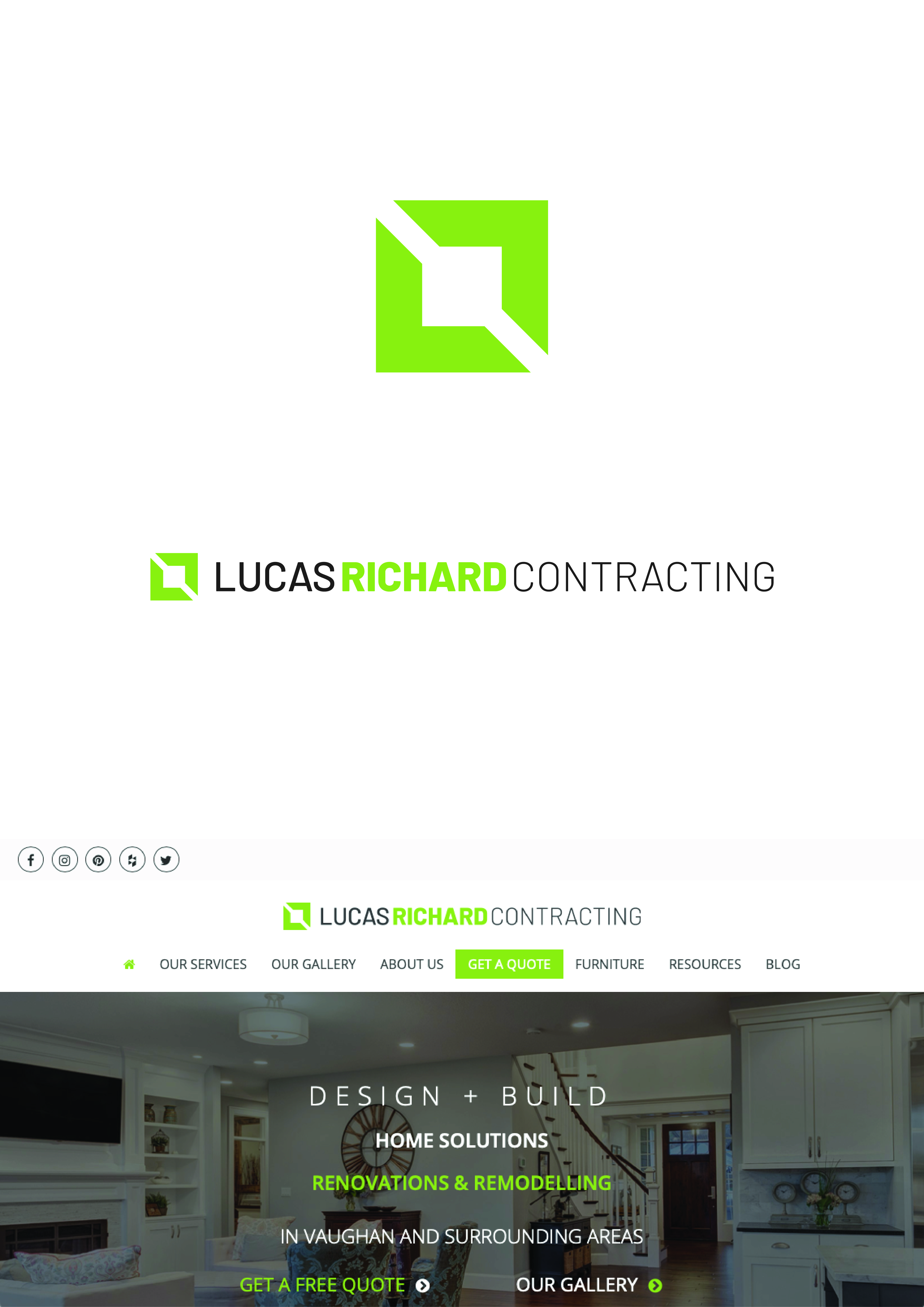 Logo Design by The Marble Peach for Lucas Richard Design | Design #34305078