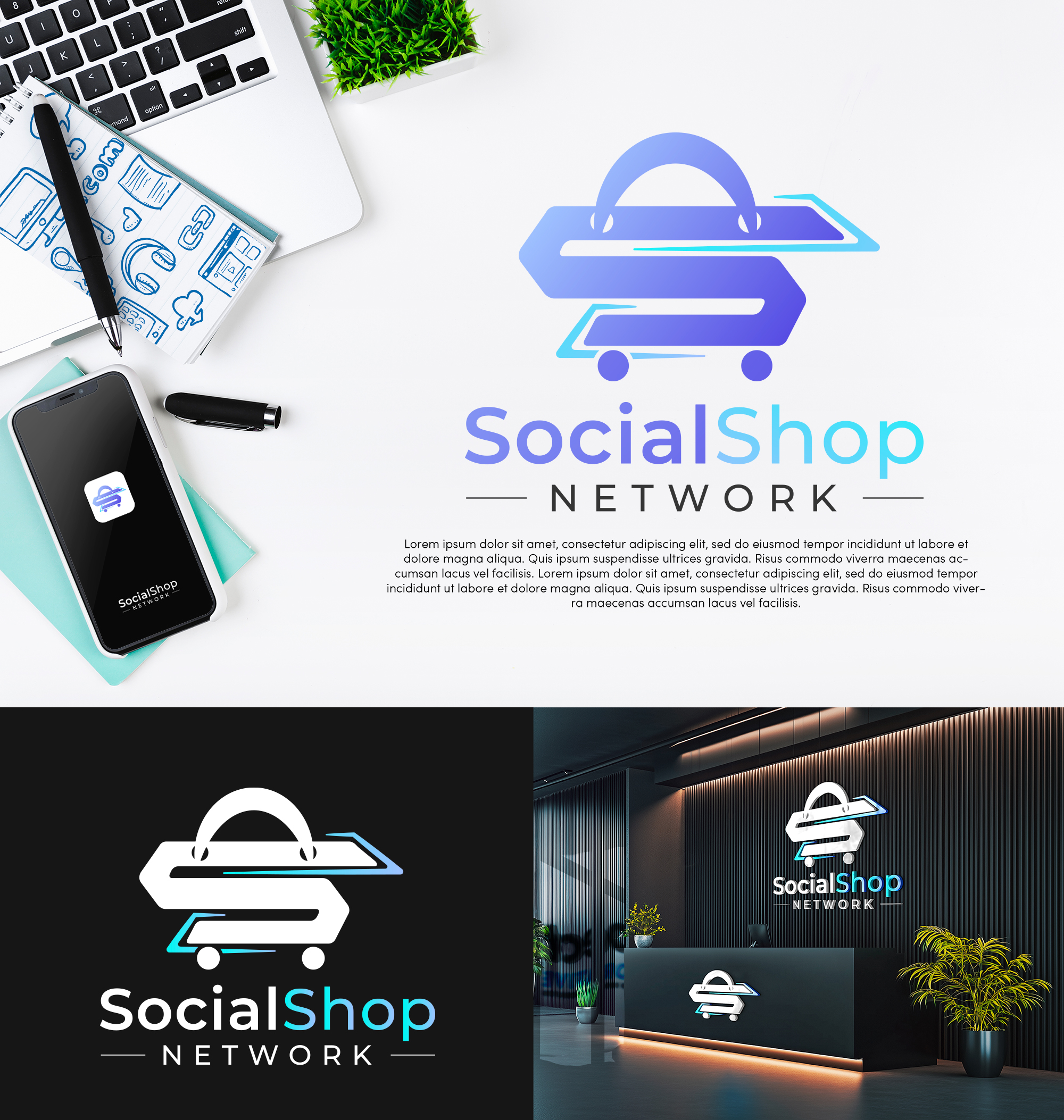 Diseño de Logo por AliArsh para Social Shopping Network | Diseño #34298341