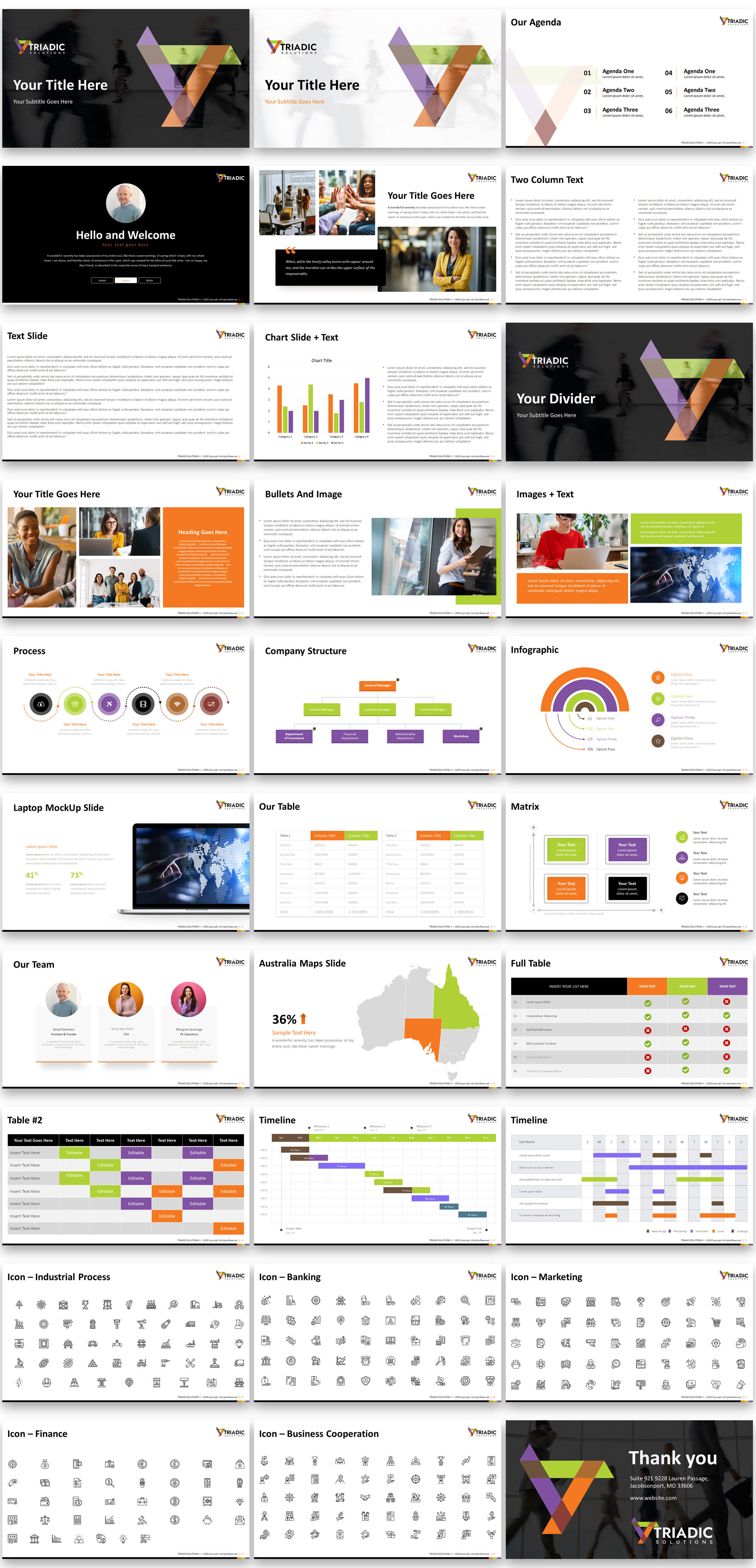 PowerPoint Design by Imazing for Triadic Solutions | Design #34334518