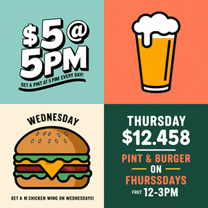 Beer Garden Specials socials