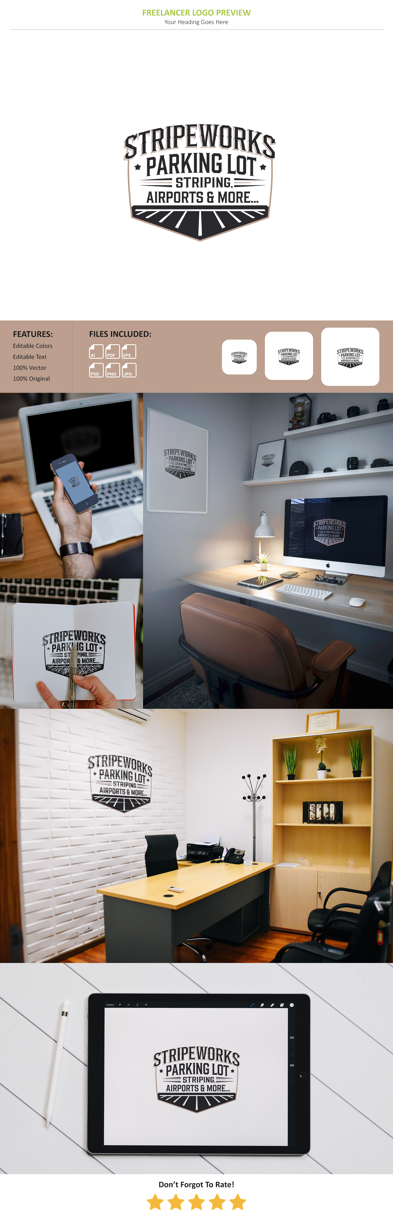 Logo Design by Pixel Foundry for Stripeworks | Design #34311206