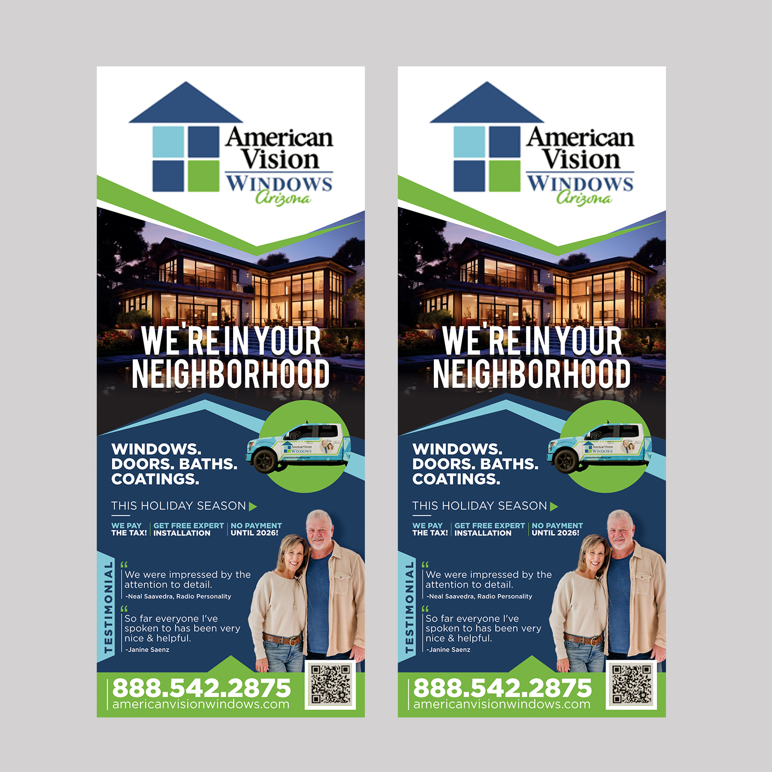 Diseño Gráfico por Aurora:) para American Vision Windows Arizona | Diseño #34303328