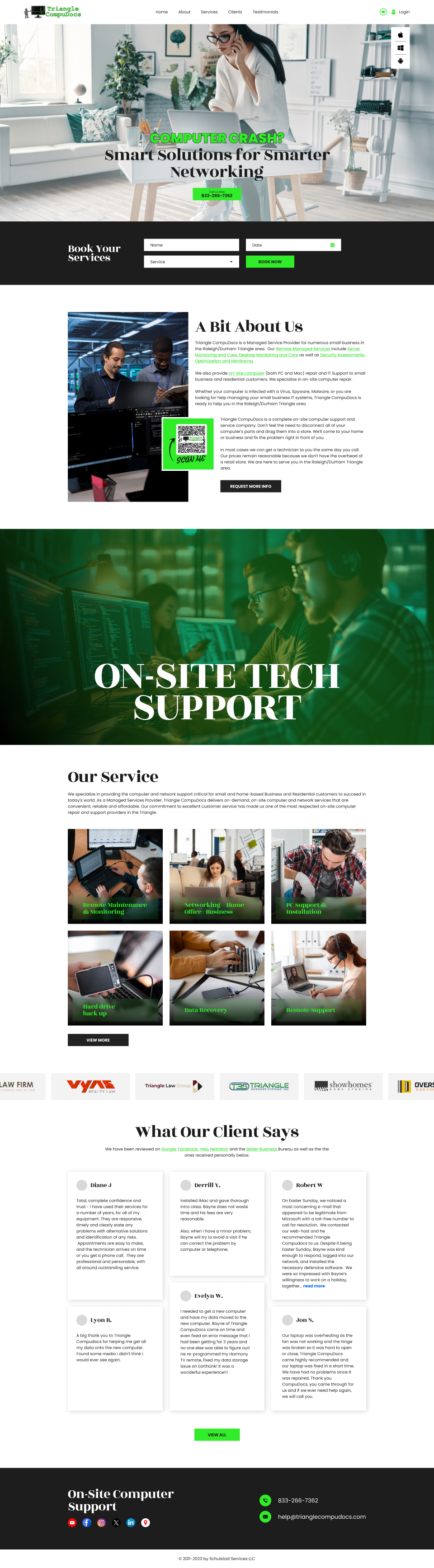 Web Design by Hafsa Fatymah for Triangle CompuDocs | Design #34319748