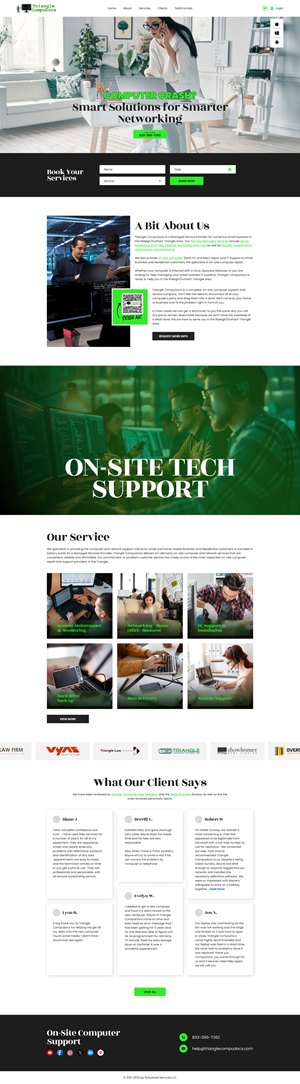 Web Design by Hafsa Fatymah for Triangle CompuDocs | Design: #34319748