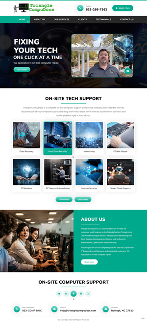 Web-Design von pb für Triangle CompuDocs | Design #34307089