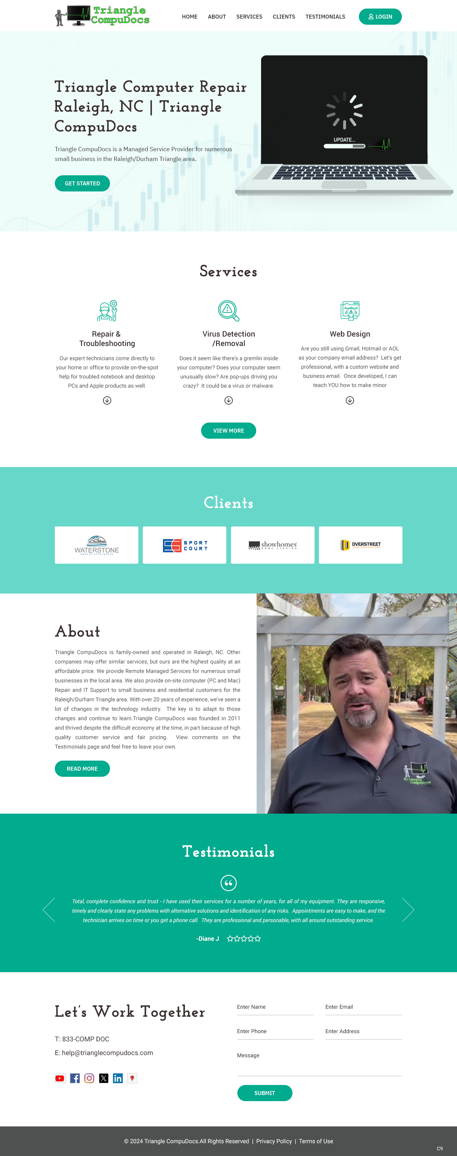 Web Design par pb pour Triangle CompuDocs | Design #34307090