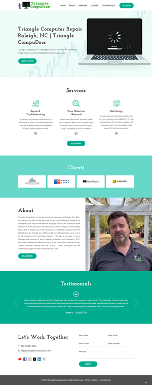 Web Design by pb for Triangle CompuDocs | Design: #34307090