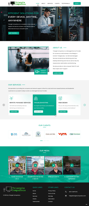Web Design by pb for Triangle CompuDocs | Design: #34307094