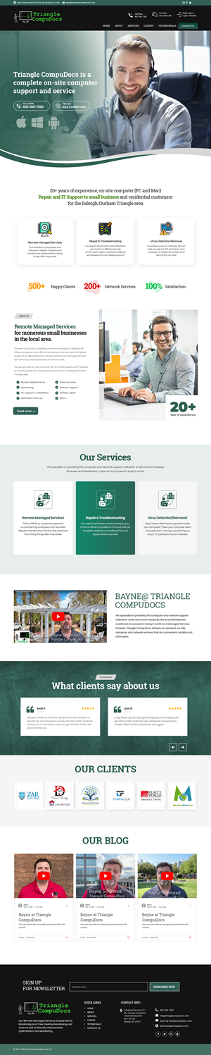 Web Design by Dream Logo Design for Triangle CompuDocs | Design: #34303270