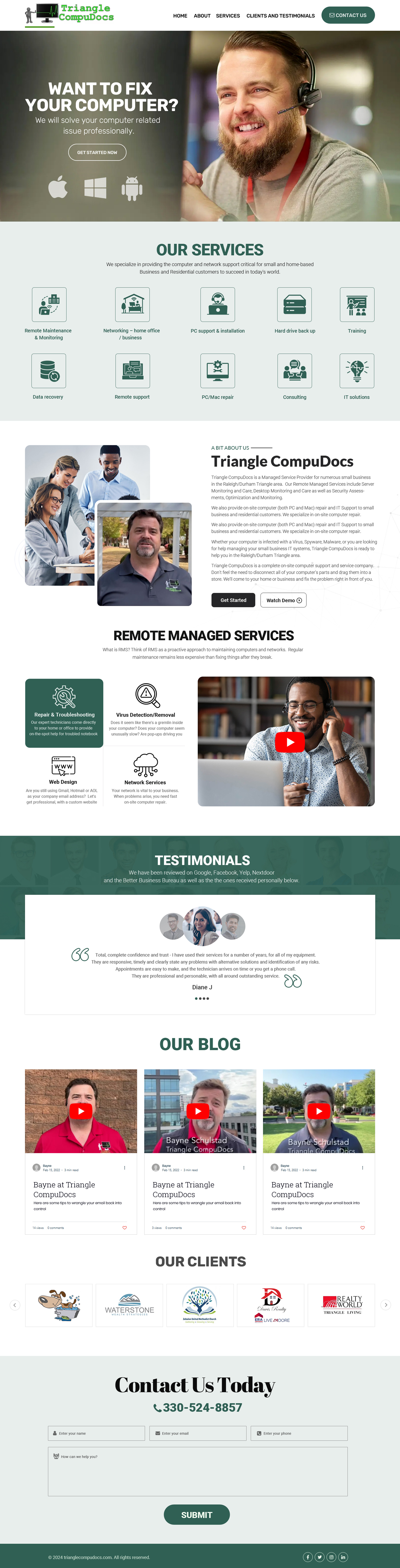 Web-Design von Dream Logo Design für Triangle CompuDocs | Design #34366569