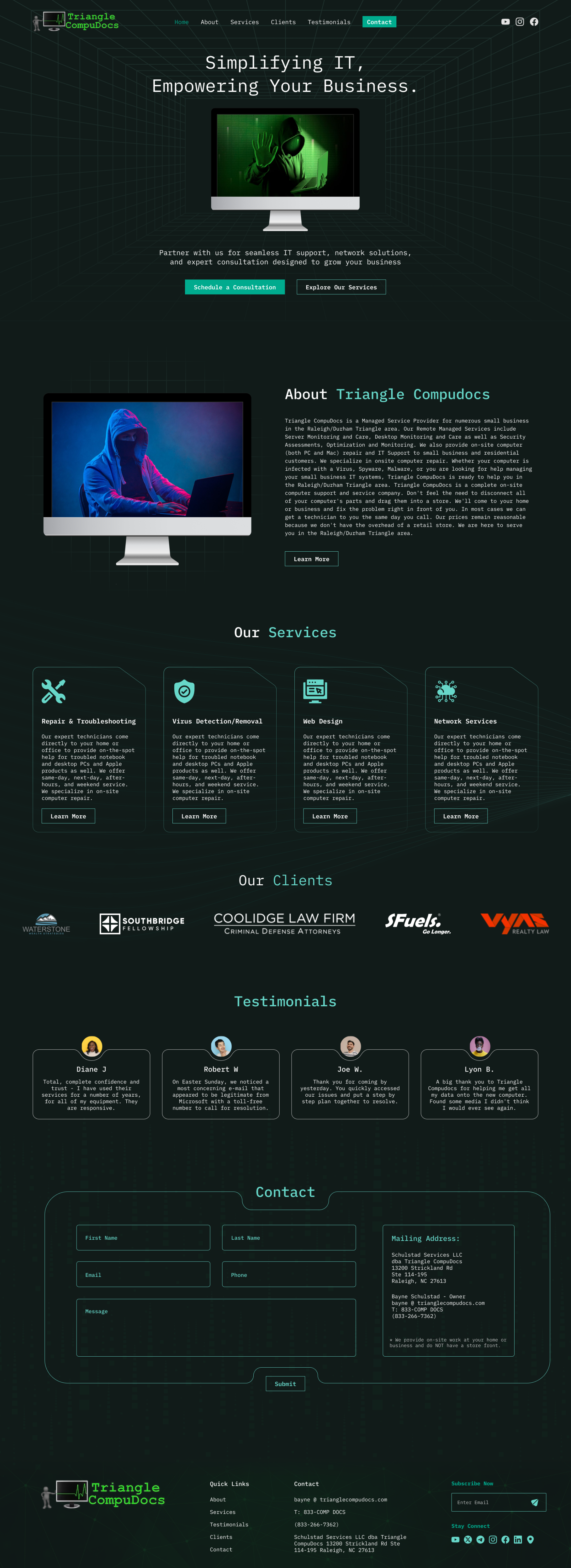 Web Design par lemosys infotech pour Triangle CompuDocs | Design #34327250