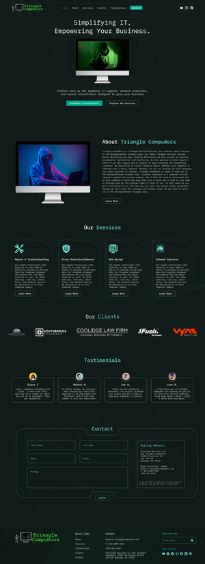Web Design by lemosys infotech for Triangle CompuDocs | Design: #34327250