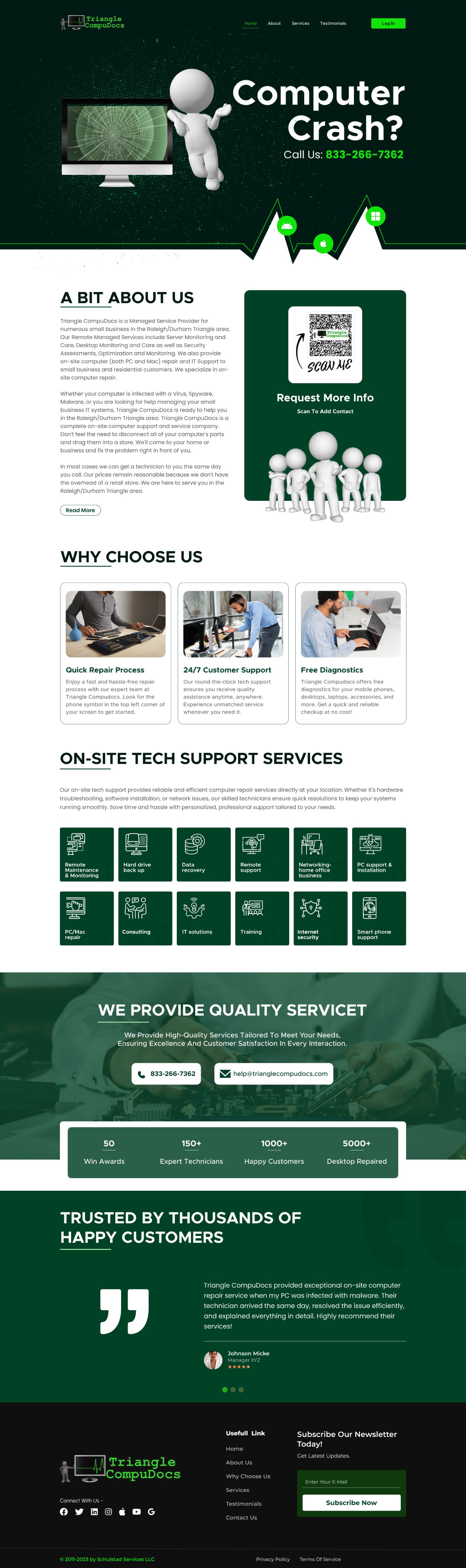 Diseño Web por lemosys infotech para Triangle CompuDocs | Diseño #34336357