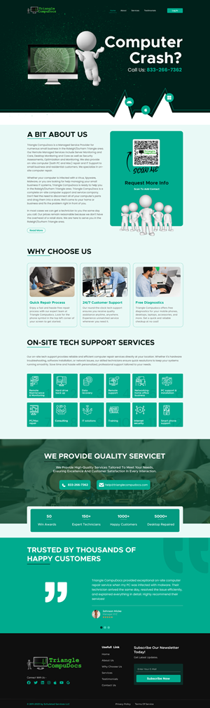 Web Design by lemosys infotech for Triangle CompuDocs | Design: #34339847