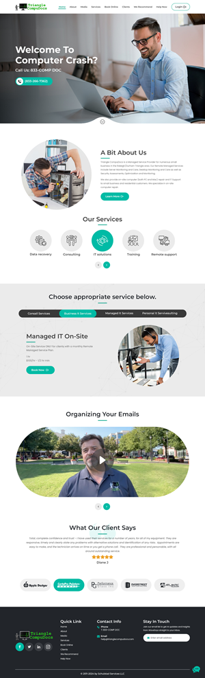 Web Design by nzdesigners for Triangle CompuDocs | Design: #34305850