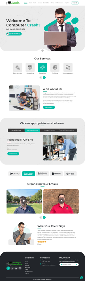 Web Design by nzdesigners for Triangle CompuDocs | Design: #34305851
