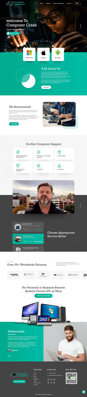 Web Design by nzdesigners for Triangle CompuDocs | Design: #34315219