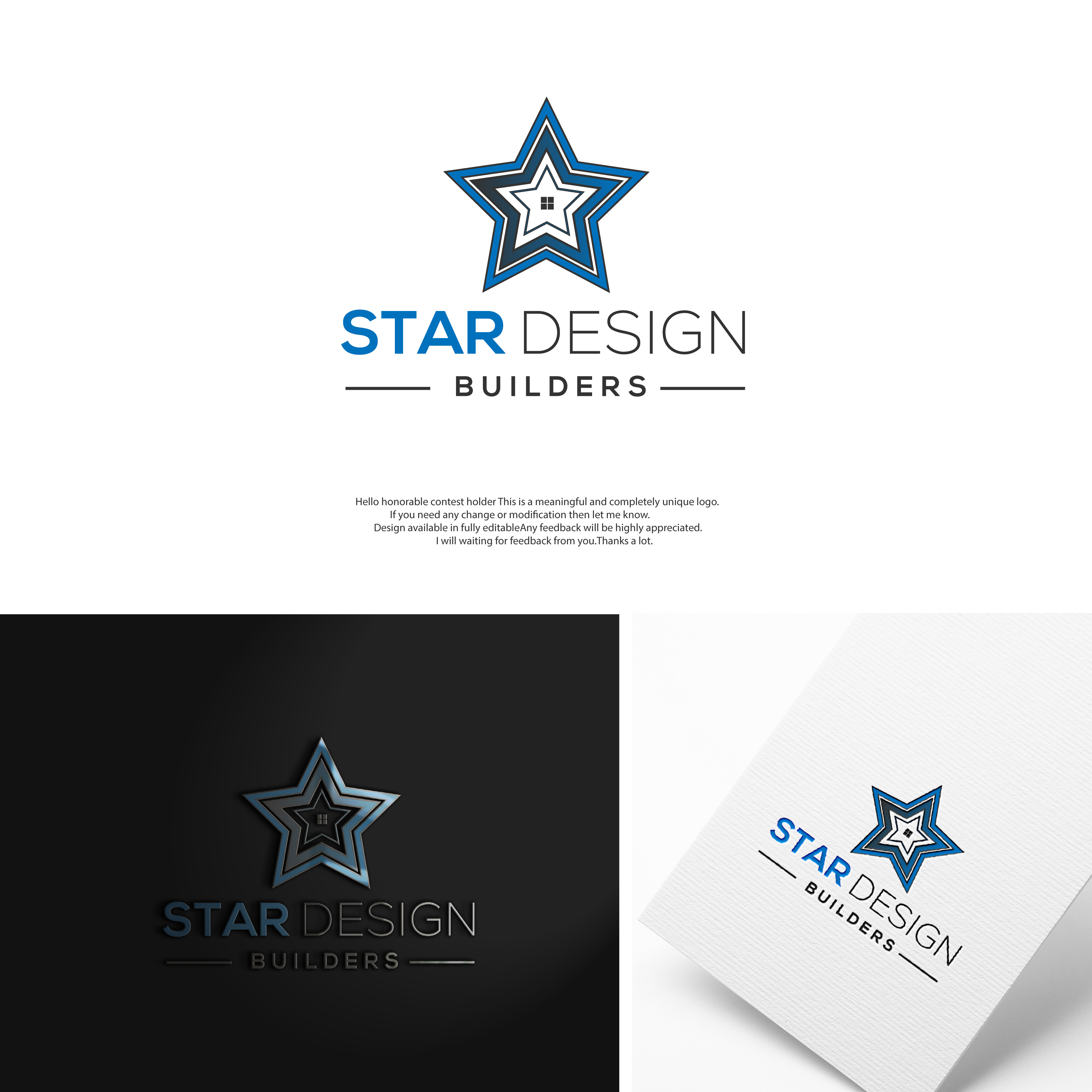 Logo-Design von Logo24.com für Star Design Builders | Design #34304584