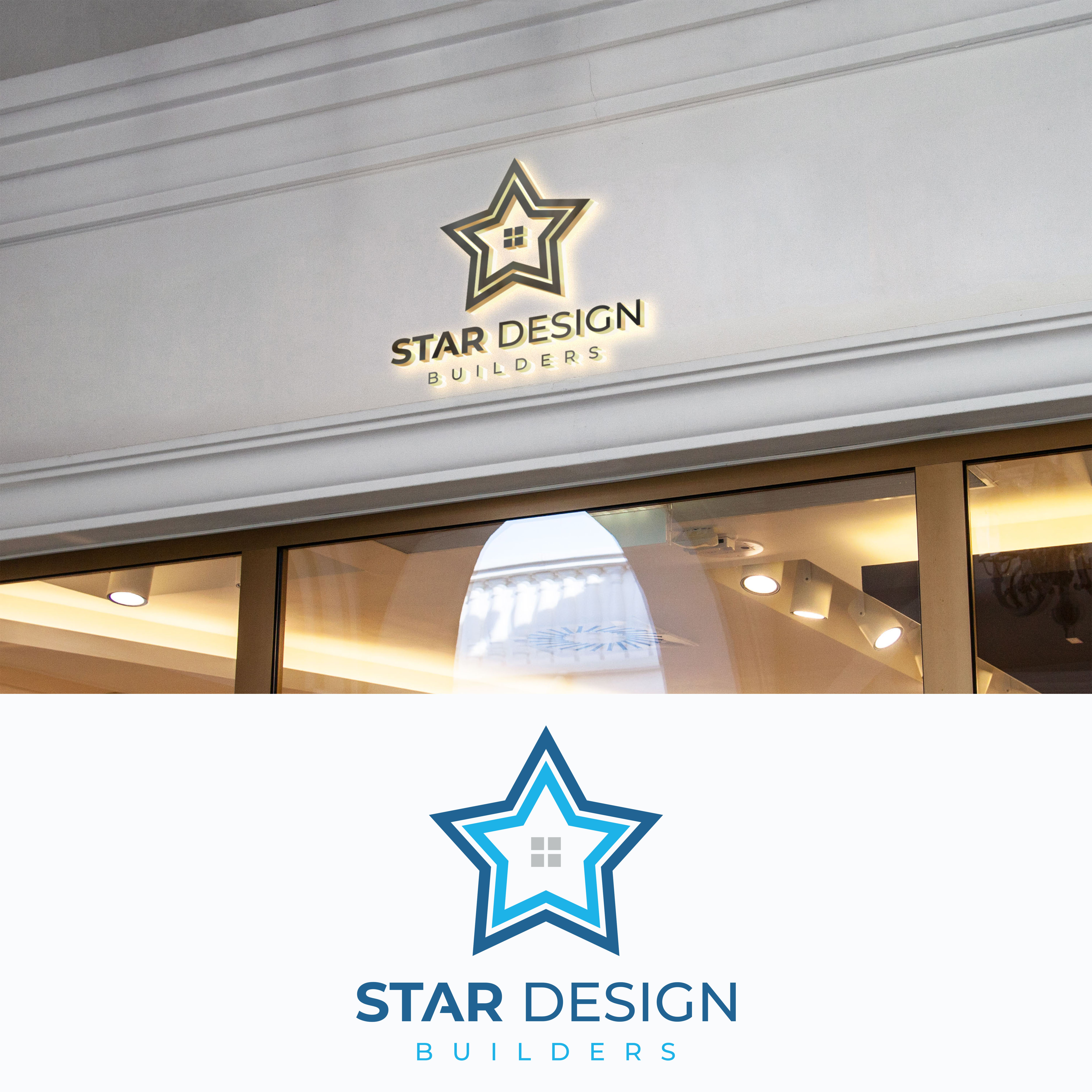 Diseño de Logo por Mahera23 para Star Design Builders | Diseño #34307235