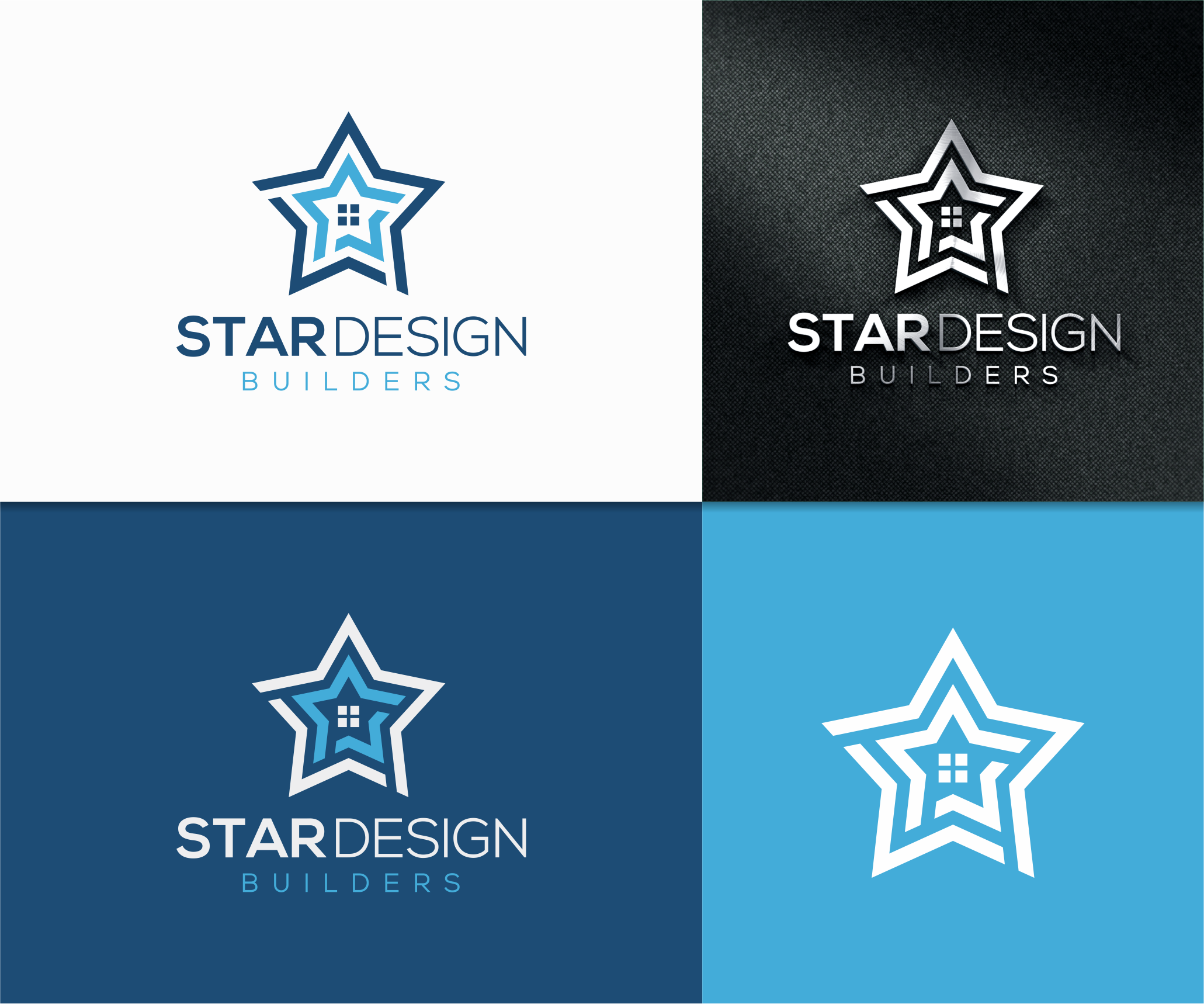 Logo Design by Sibyle for Star Design Builders | Design #34302087
