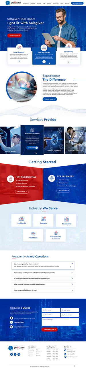 Web Design by Blue Sparrow for this project | Design: #34316384