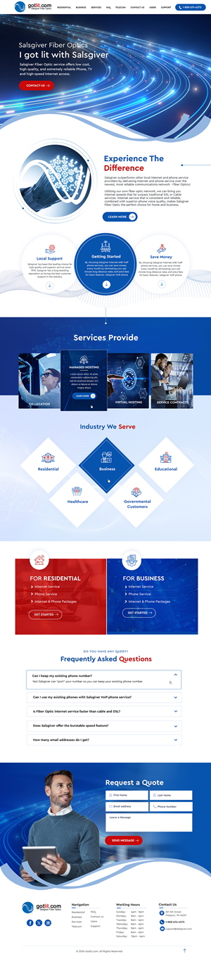 Web Design by Blue Sparrow for this project | Design: #34316385