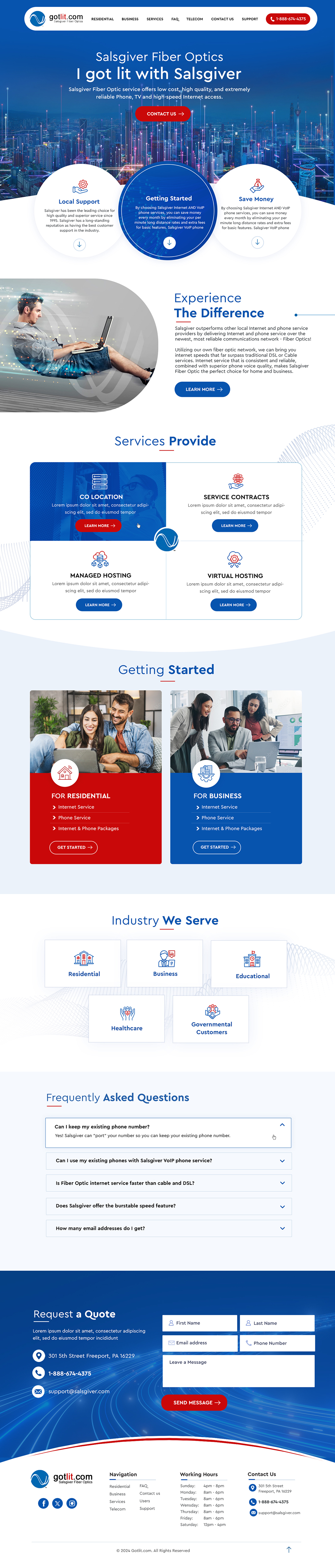 Web Design by Blue Sparrow for this project | Design #34316387