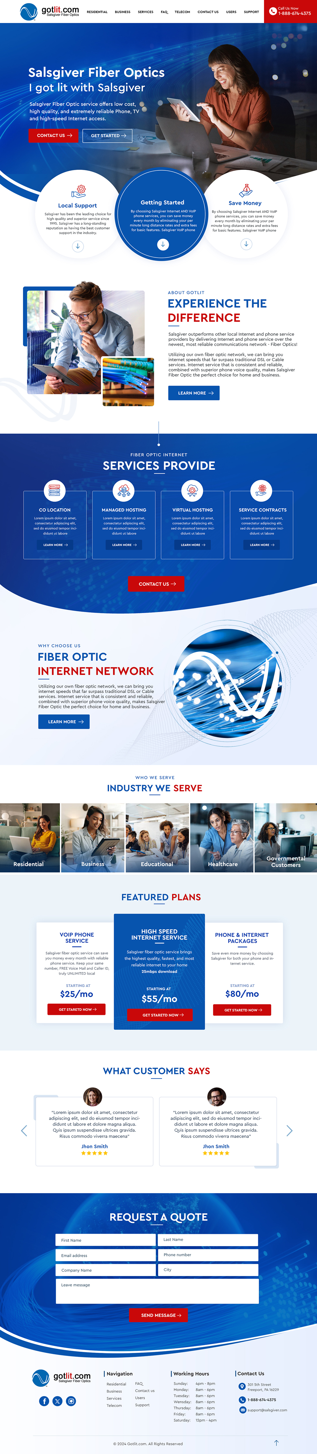 Web Design by Blue Sparrow for this project | Design #34316388