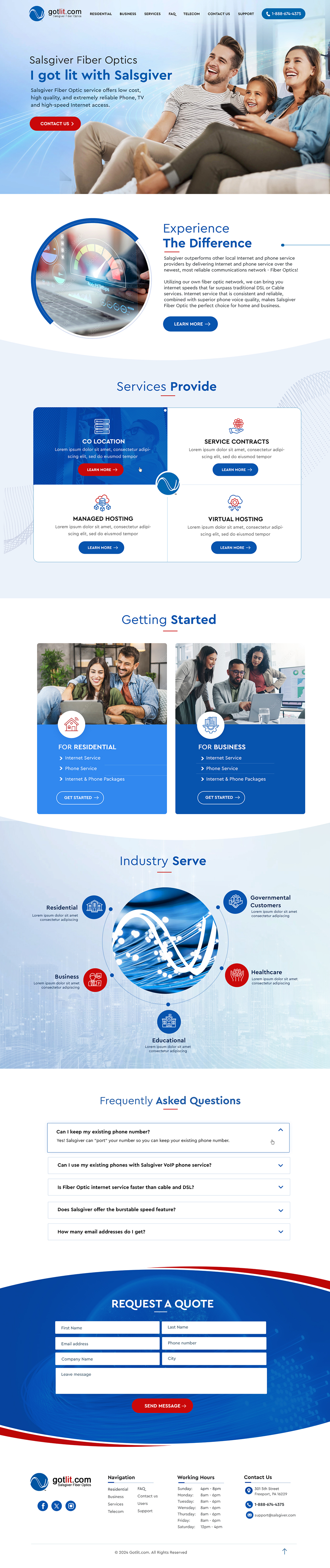 Web Design by Blue Sparrow for this project | Design #34316538