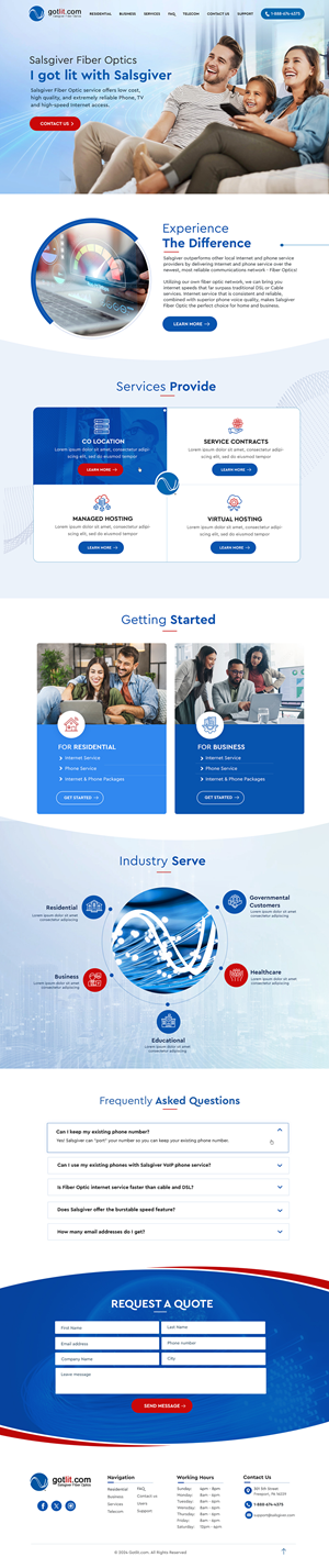 Web Design by Blue Sparrow