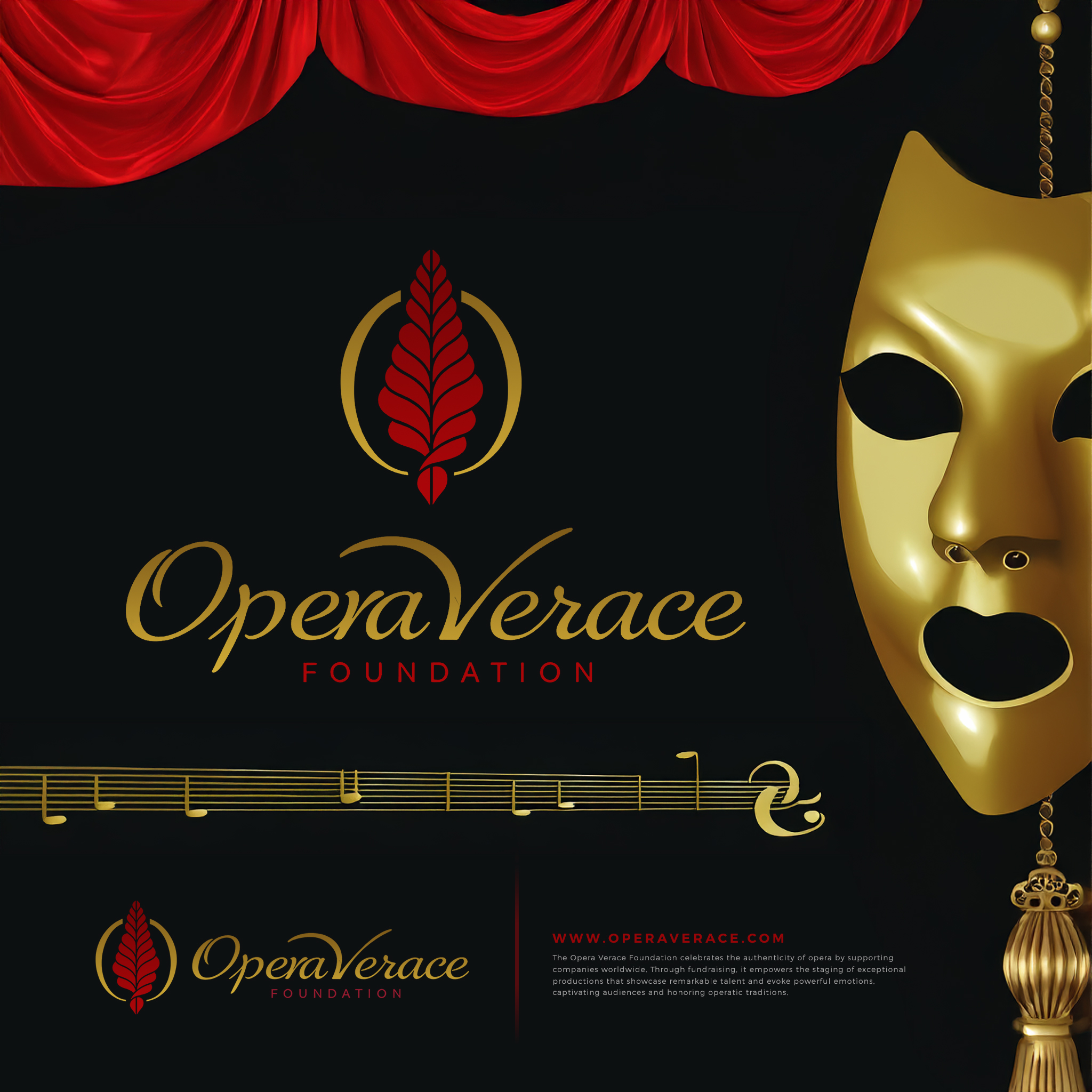 Elegant, Upmarket, Performing arts Logo Design for Opera Verace ...